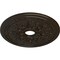 Ekena Millwork Rose and Ribbon Ceiling Medallion (Fits Canopies up to 4"), 23 5/8"OD x 4"ID x 1 1/2"P, Stone Hearth CM23ROSHF - alternate 3